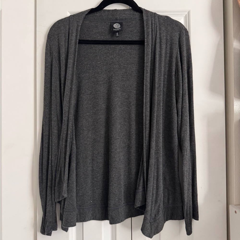 BUNDLE 5-$20 Bobeau Charcoal Open Front Cardigan